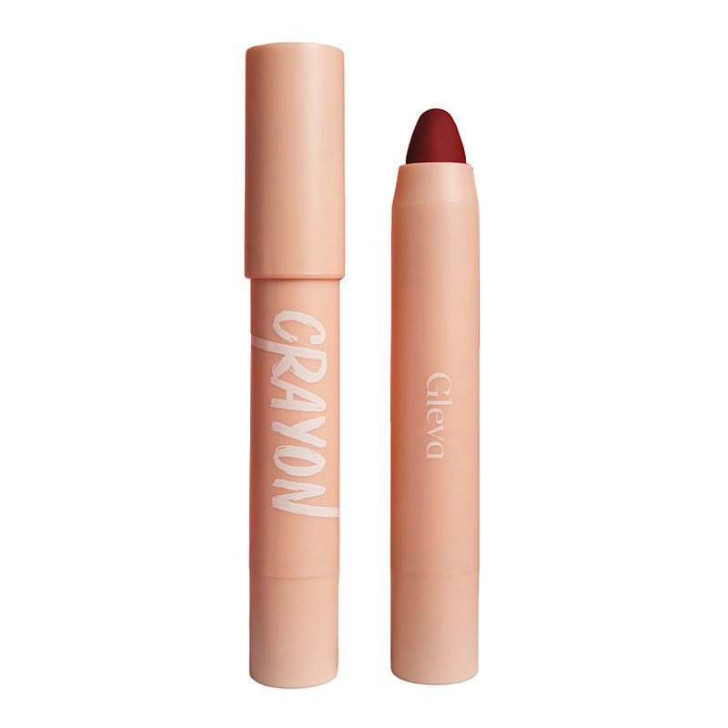 GLEVA Silky Matte Crayon Lipstick - Red Mid Night Charm