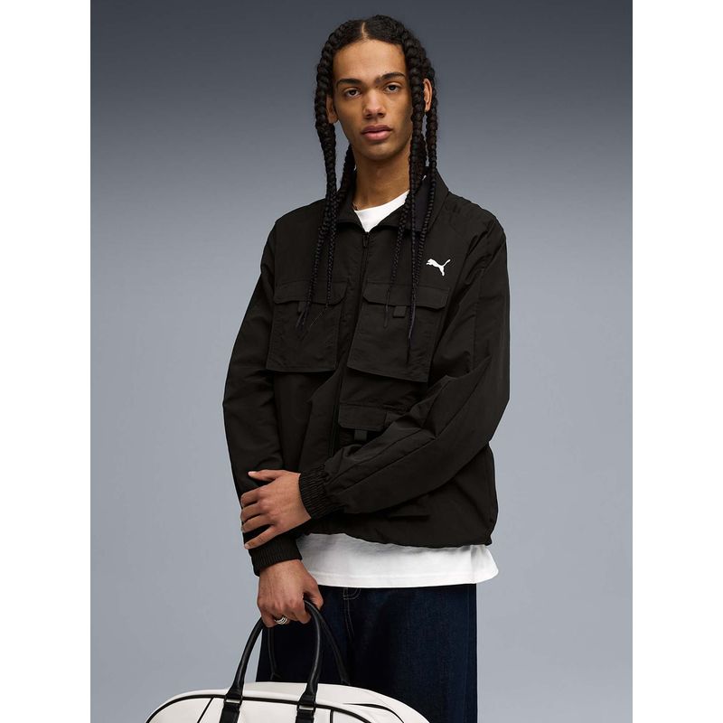 Puma T7 Cargo Men Black Track Shacket (S)