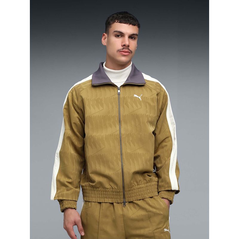 Puma The Never Worn VI T7 Men Brown Printed Track Jacket (S)