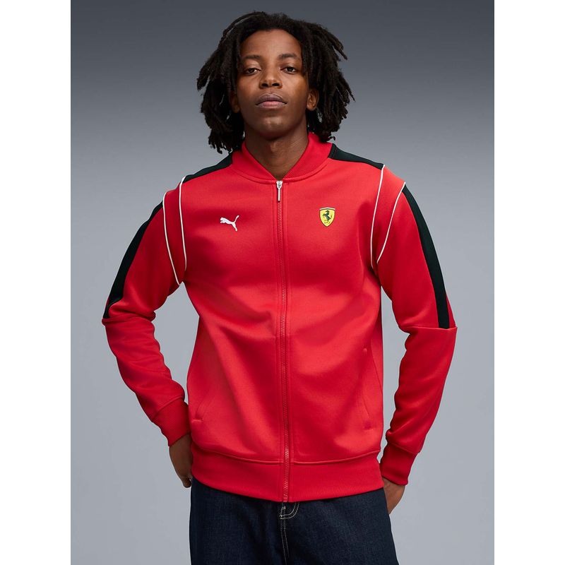 Puma Ferrari MT7 Men Red Regular Fit Track Jacket (XL)