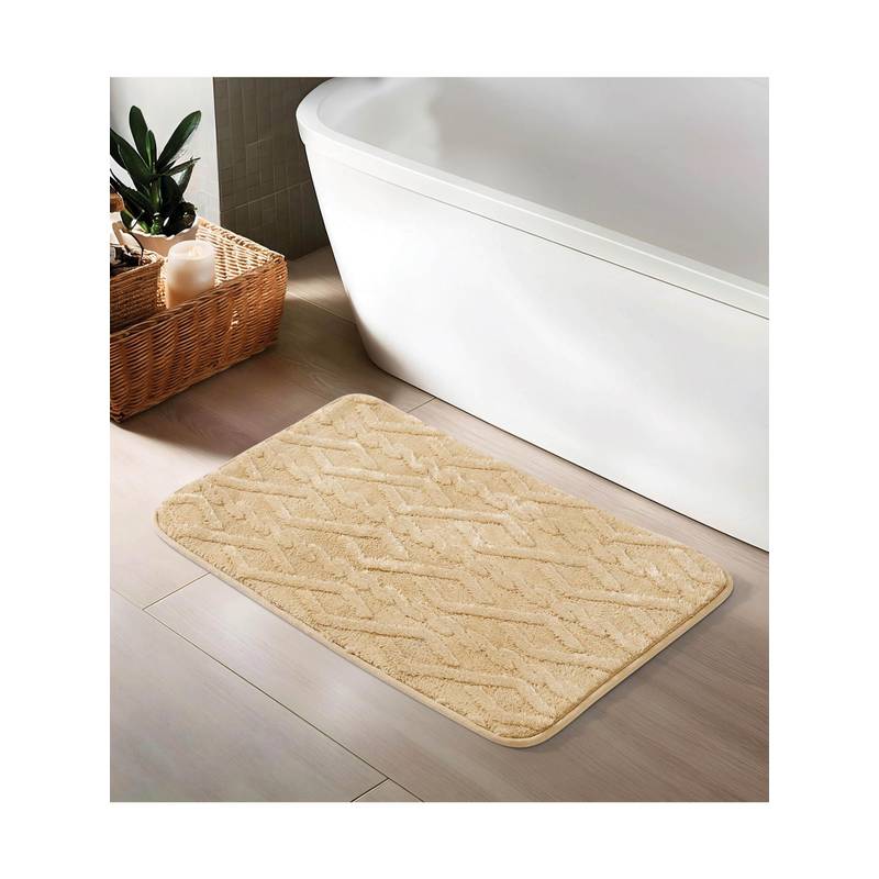 OBSESSIONS 850 GSM Polyester Bathmat - Tan (S)