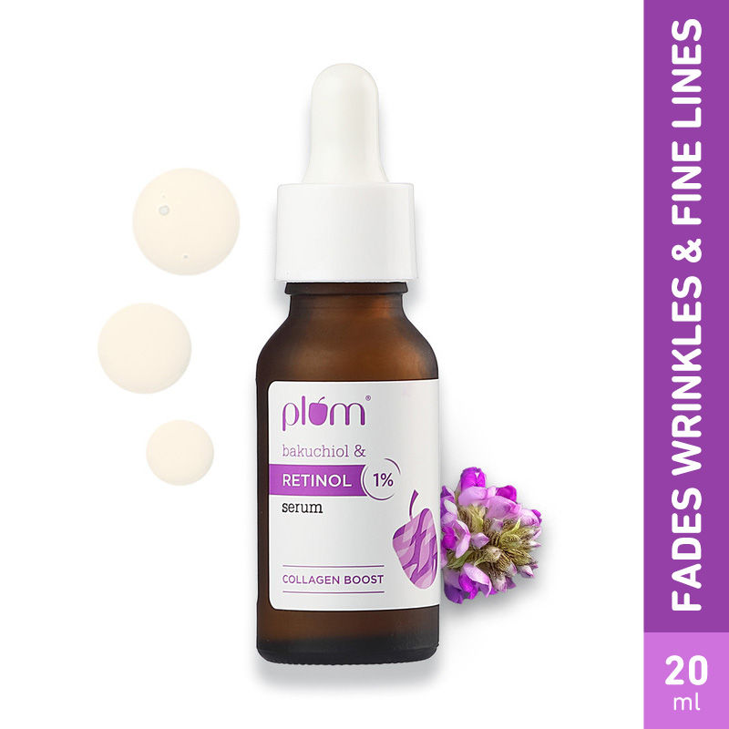 Plum 1% Retinol Anti-Aging Face Serum With Bakuchiol- Boosts Collagen, Reduces Fine Lines & Wrinkles