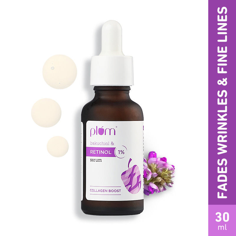 Plum 1% Retinol Anti-Aging Face Serum With Bakuchiol- Boosts Collagen, Reduces Fine Lines & Wrinkles