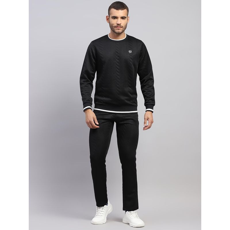 Rock.it Polyester Slim Mid Waist Round Neck Sweatshirt with Trackpant (M)