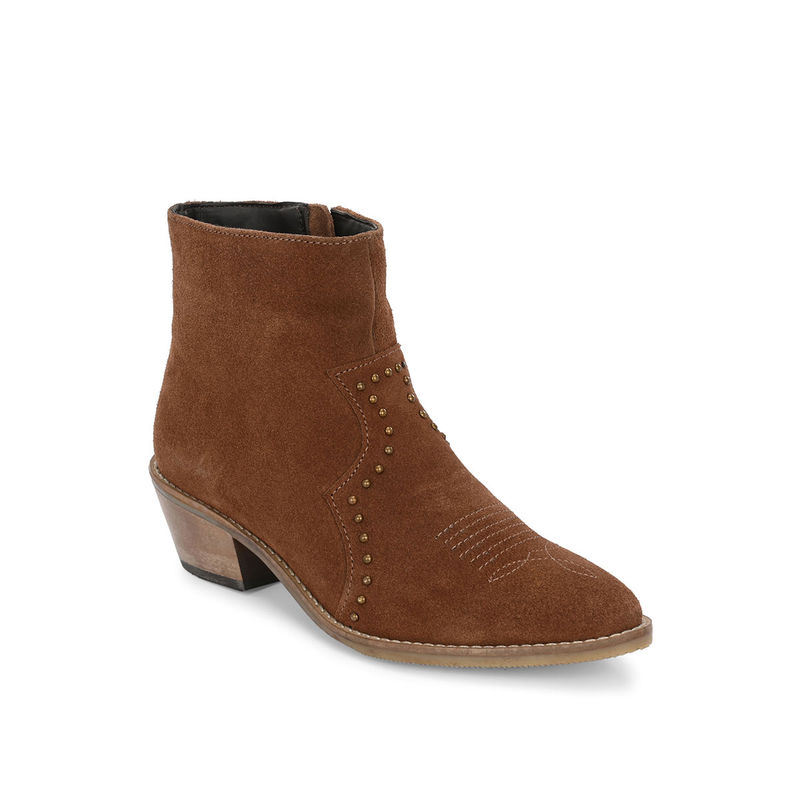 CARLO ROMANO Tan Suede Boot for Women (UK 4)