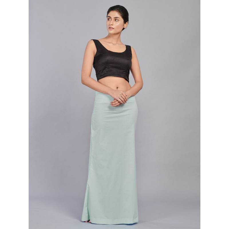 I AM BY DOLLYJAIN Cotton Lycra D'coat Blue (L)