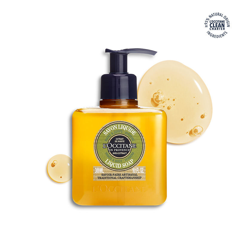 L'Occitane Shea Butter Hands & Body Verbena Liquid Soap For Dry To Very Dry Skin