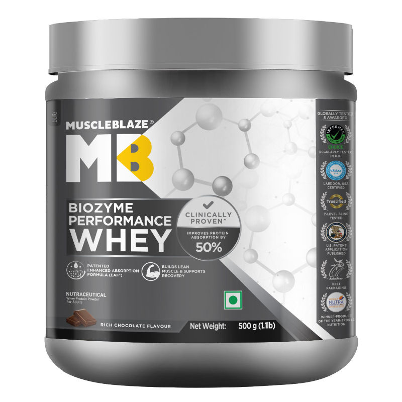 MuscleBlaze Biozyme Performance Whey Protein - Rich Chocolate