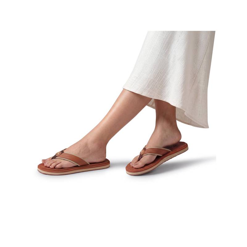 Neeman's Eco Fluffy 2.0 othro Flipflops for Women-Rust (UK 4)