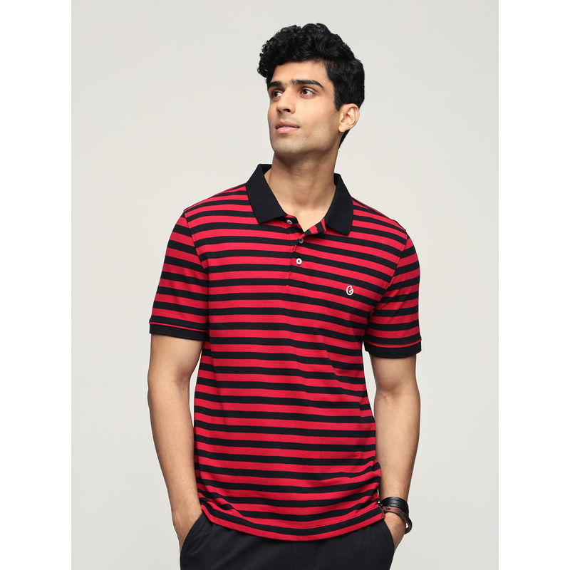 GLOOT Yarn Dyed Polo T-Shirt - Black - GLA014 (2XL)