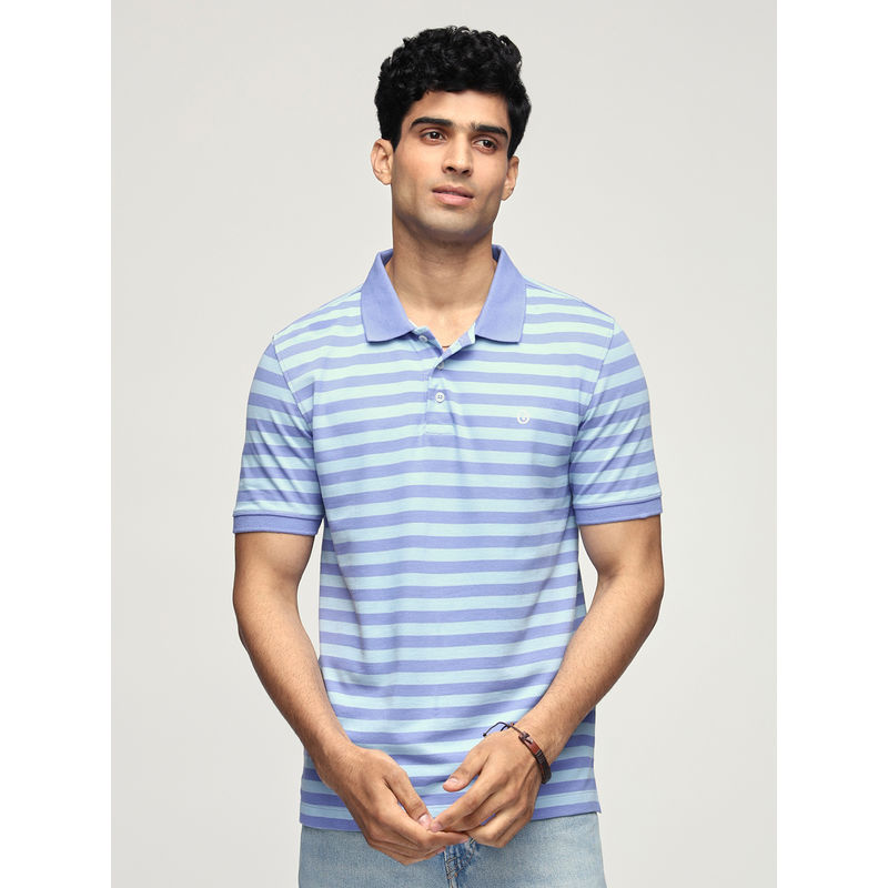 GLOOT Yarn Dyed Polo T-Shirt - Blue - GLA014 (2XL)