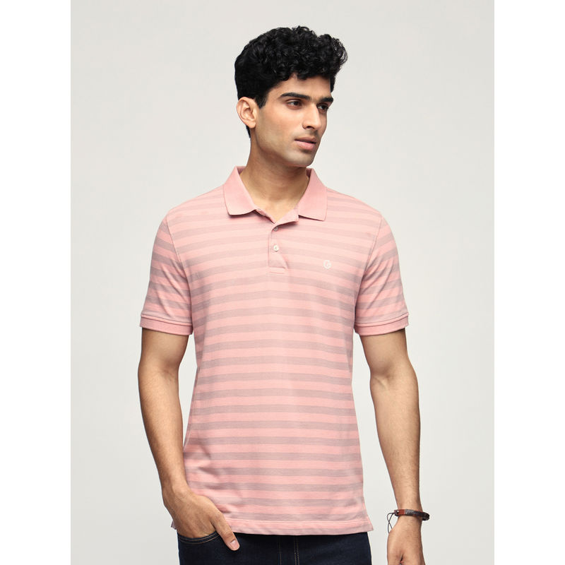 GLOOT Yarn Dyed Polo T-Shirt - GLA014 Pink (XL)