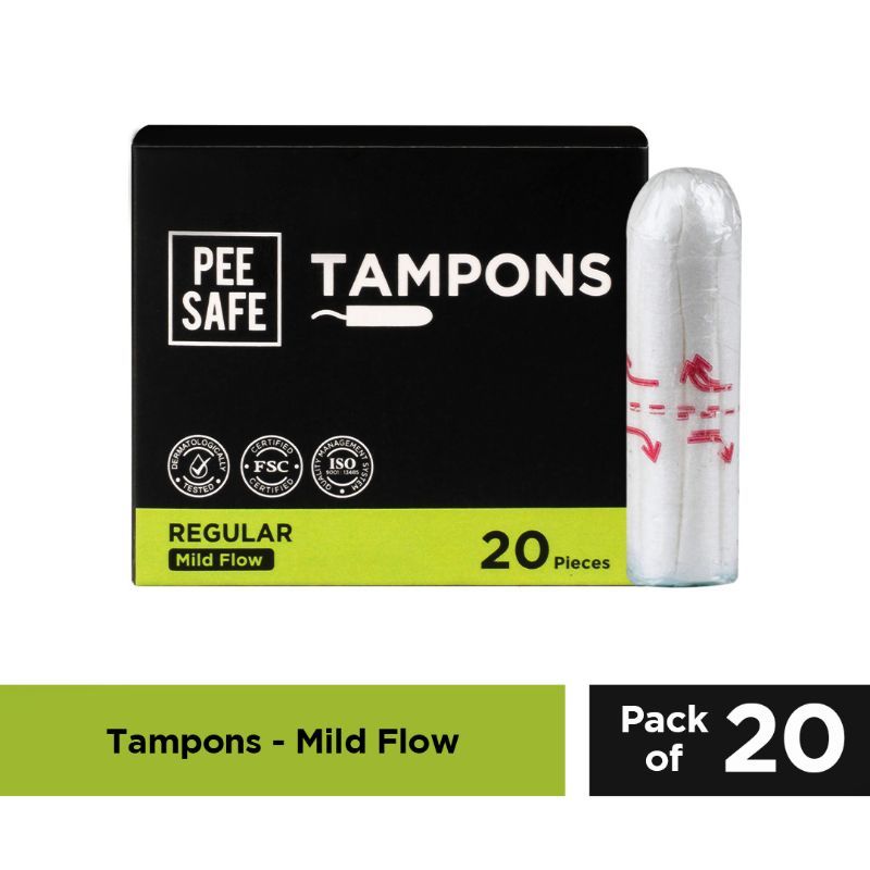 Pee Safe Viscose Tampons Regular For Mild Flow Buy Pee Safe Viscose