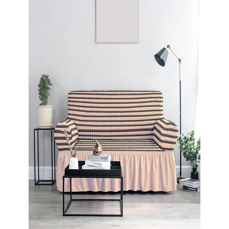 Cortina Three Seater Elastic Stretchable Universal Sofa Cover with