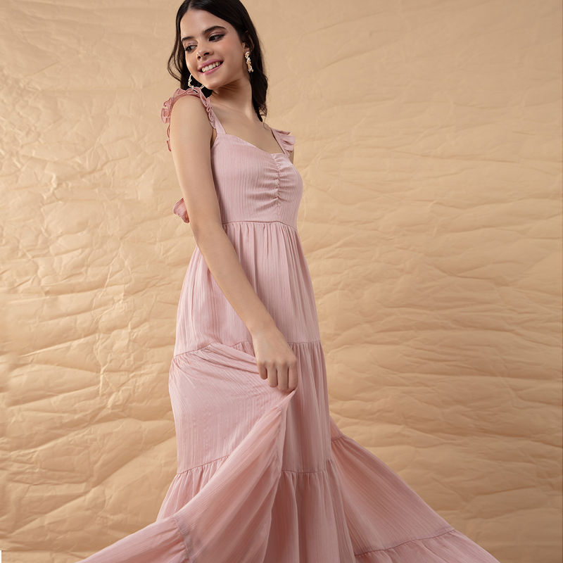 RSVP By Nykaa Fashion Pink Everything I Dreamed Of Dress - Pink (XS)