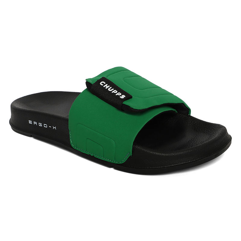 Chupps Bandwidth Sliders Wowomen Casual Sliders Green (UK 8)