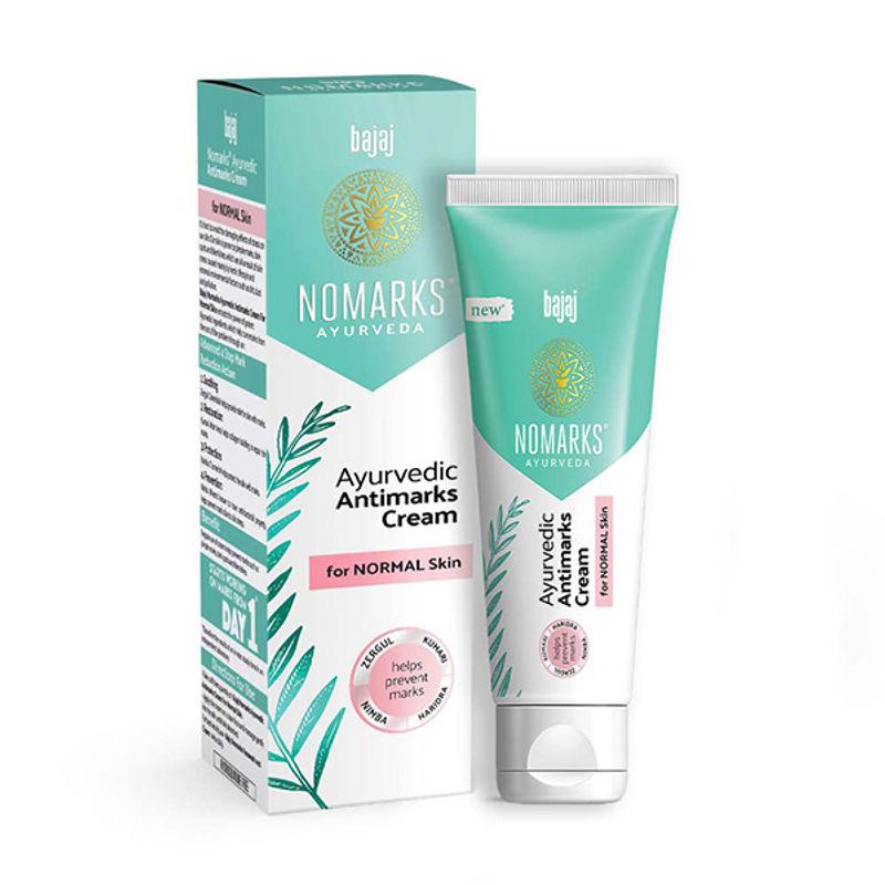 Bajaj Nomarks Ayurvedic Antimarks Cream For Normal Skin Helps Prevents Marks