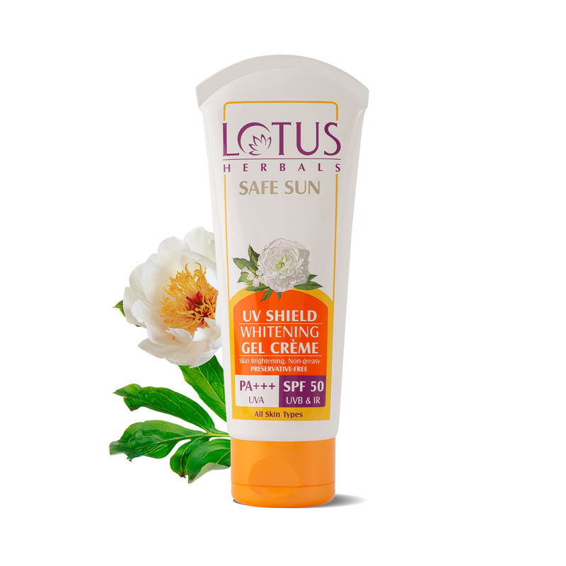 Buy Lotus Herbals Safe Sun UV Shield Whitening Gel Cream SPF 50