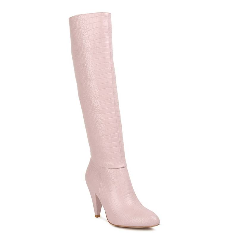 London Rag Textured Pink Boots (EURO 38)