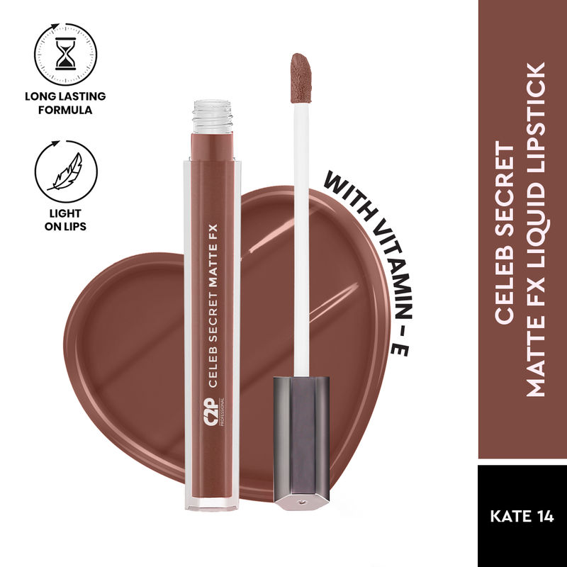 C2P Pro Celeb Secret All Day Matte Long Lasting Transferproof Liquid Lipstick - Karina 15
