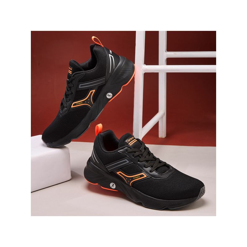 Campus Hurricane Black Running Shoes (UK 8)