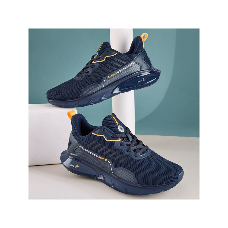 Campus DECCAN Navy Running Shoes (UK 9)