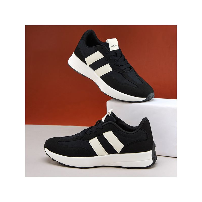 Campus BRISK Men Black Sneakers (UK 9)