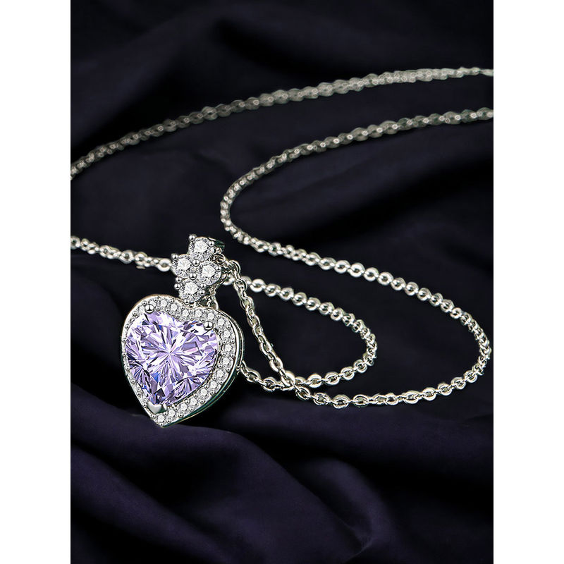 Polish And Matt Heart Pendant main image 1