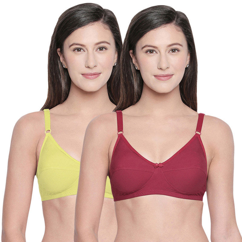 Buy Bodycare B, C & D Cup Perfect Coverage Bra-Pack Of 2 - Multi-Color  online