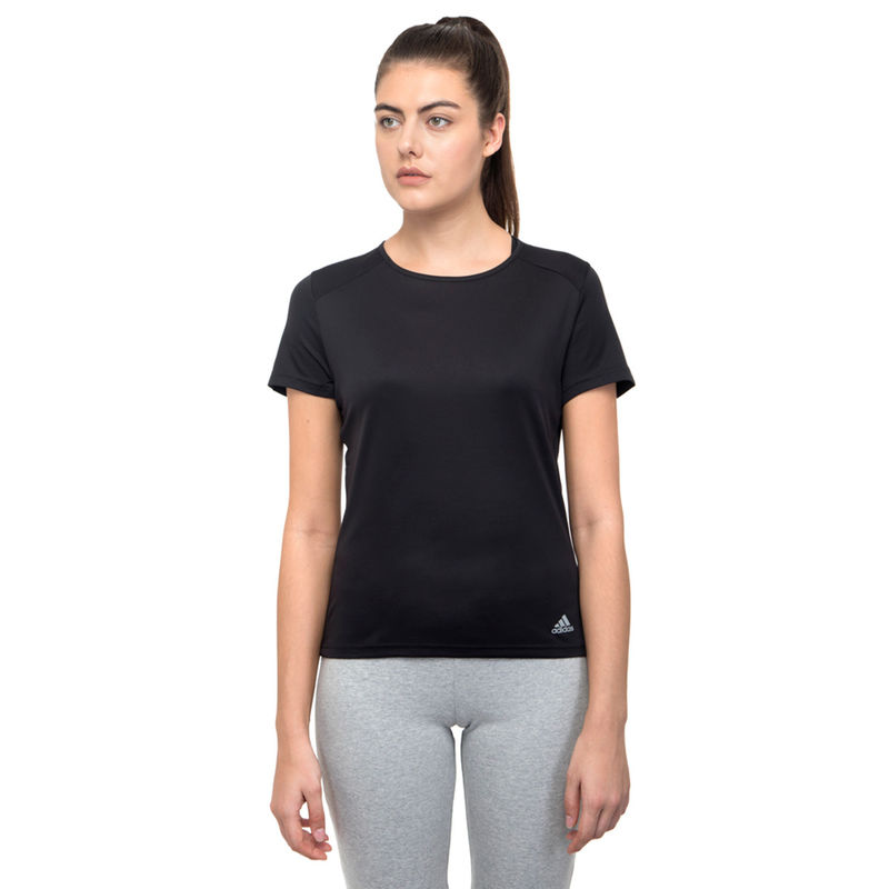 adidas R Tee W Black Running T shirt Buy adidas R Tee W Black