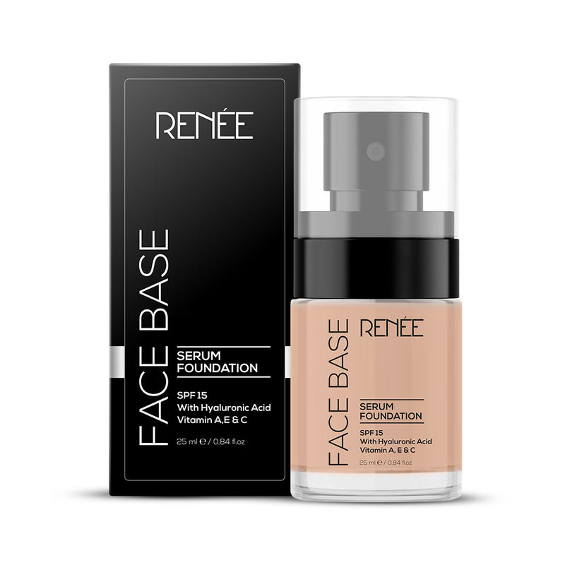 Renee Cosmetics Face Base Serum Dewy Foundation With SPF 15 09 Fancy, Sheer Coverage, Hydrating
