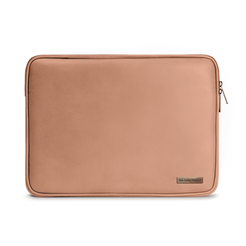 Dailyobjects Blush Vegan Leather Zippered Sleeve For Laptop/macbook - 14 Inch