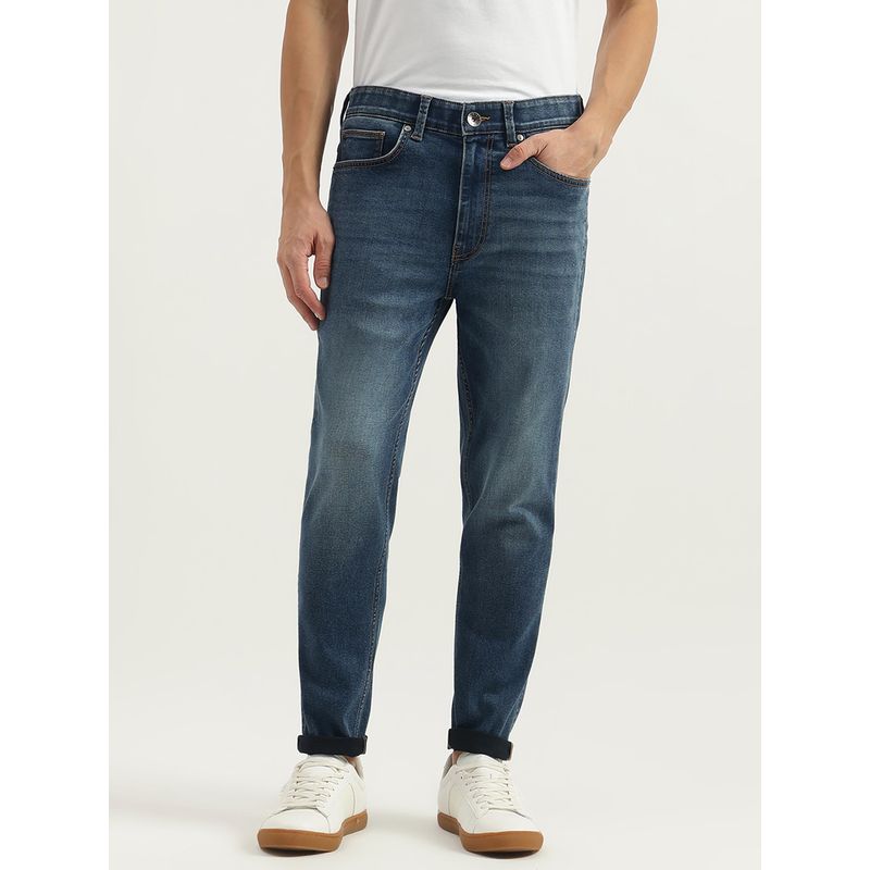 United Colors of Benetton Solid Low Crotch Straight Fit Jeans (40)