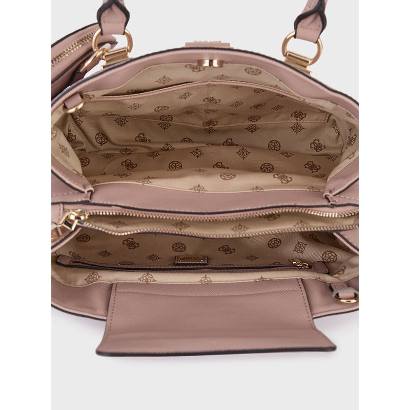 Bolso Bandolera GUESS Alexie Aviana Girlfriend Satchel - Color Rosa, Compartimento Espacioso Y Correa Ajustable