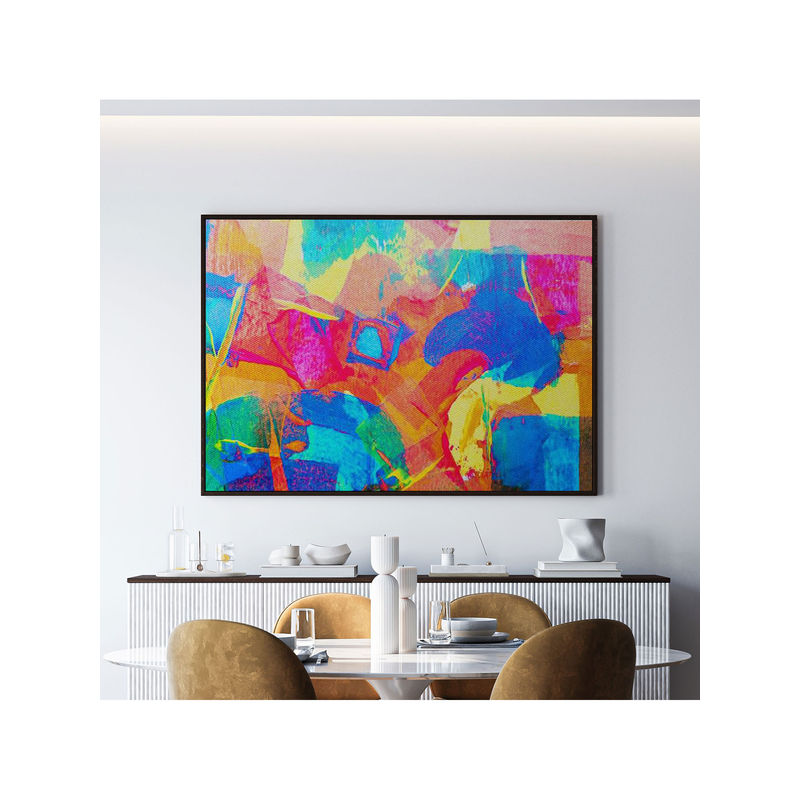 Buy ARTCREST Spring Color Abstract Large Painting Black Box Framed ...