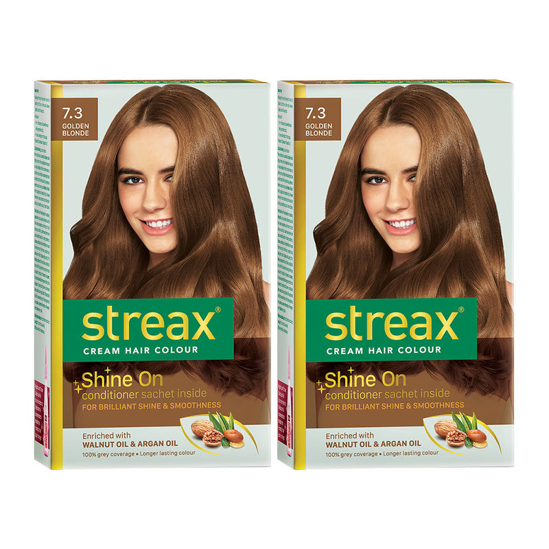 Streax Hair Colour - Golden Blonde  Pack Of 2: Buy Streax Hair Colour - Golden  Blonde  Pack Of 2 Online at Best Price in India | Nykaa