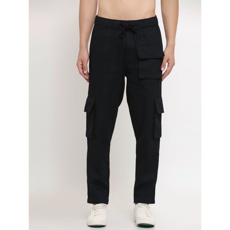 EVERDION Black Utility Cargo Pant (2XL)