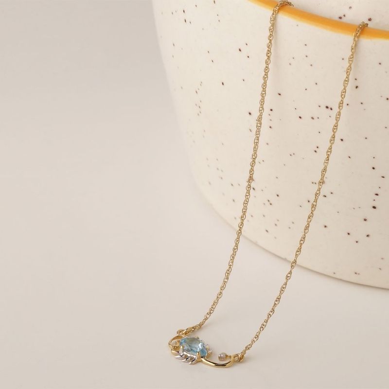 Scorpio shop topaz necklace