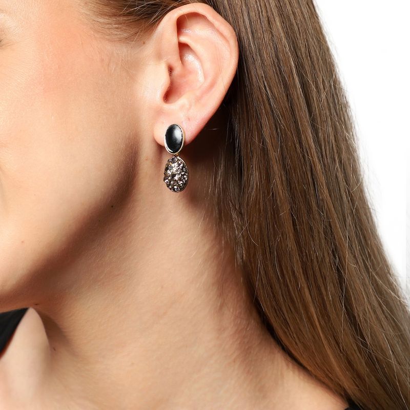 GOLD PLATED PARTY DESIGNER DROP EARRING FOR WOMEN