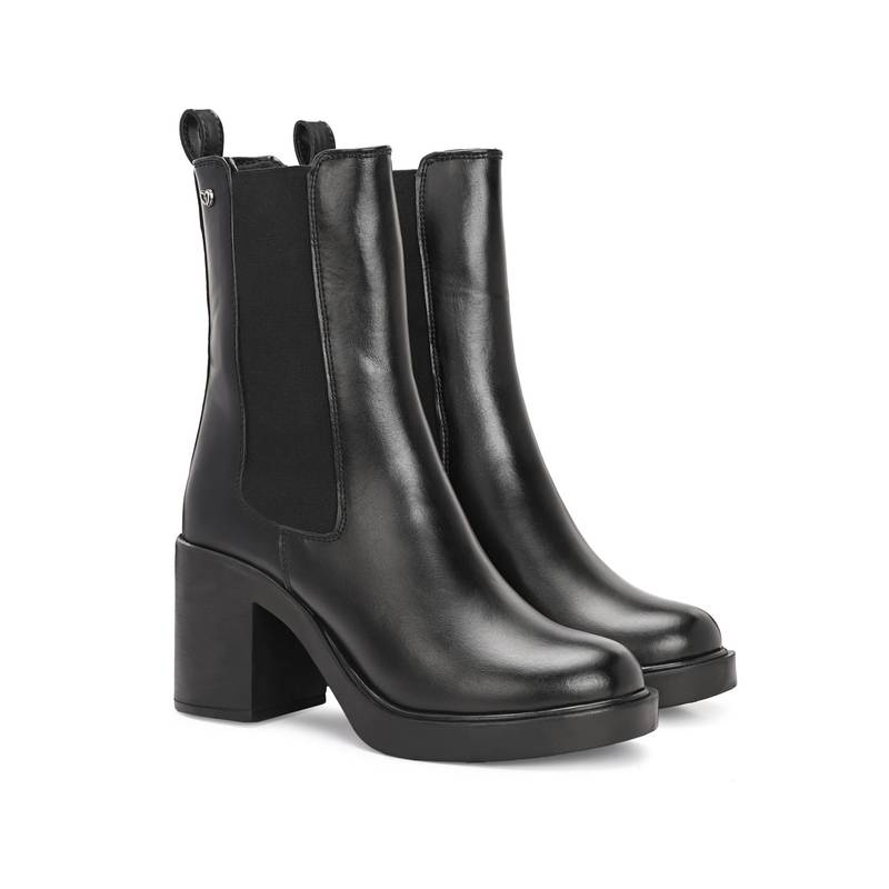 Delize Womens Black Chelsea Boots (UK 4)
