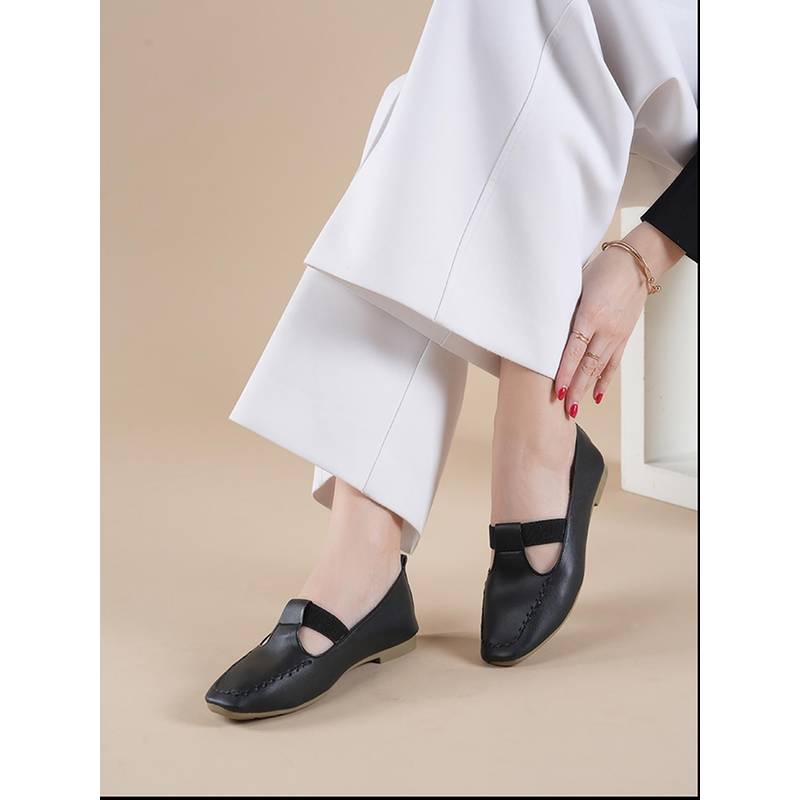 MOZAFIA Women Black Casual Loafers (UK 3)