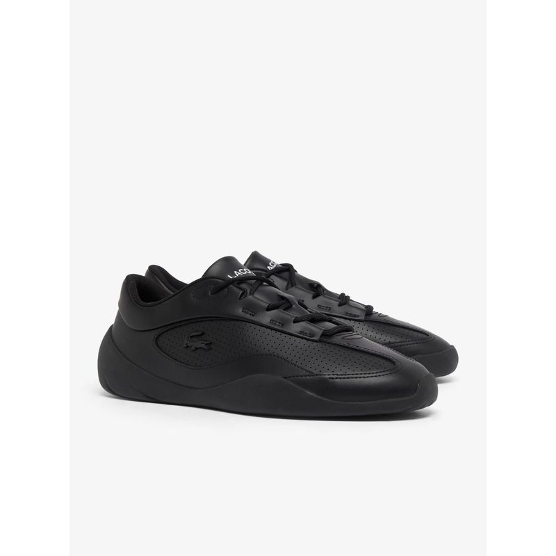 Lacoste Men Net Low Leather Sneakers - Black (UK 9)