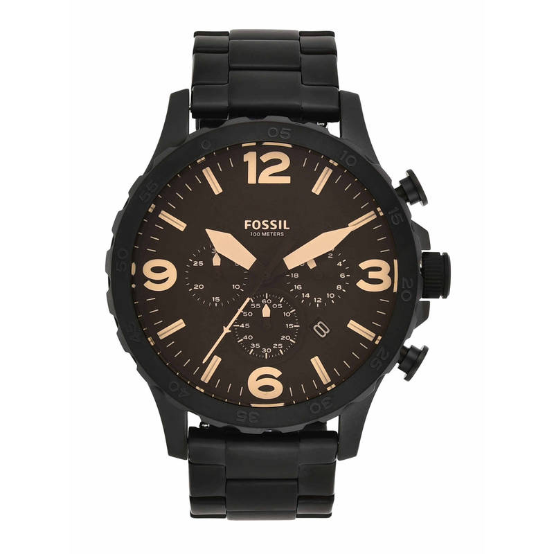 Jr1356 Buy Fossil JR1356 Nate Black Watch For Men Online