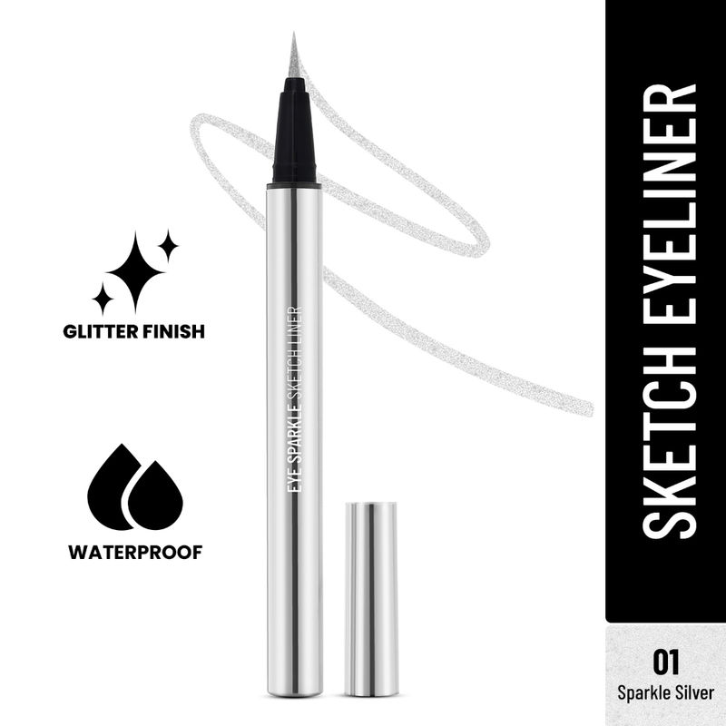 Swiss Beauty Eye Sparkle Sketch Liner - 1 Sparkle Silver
