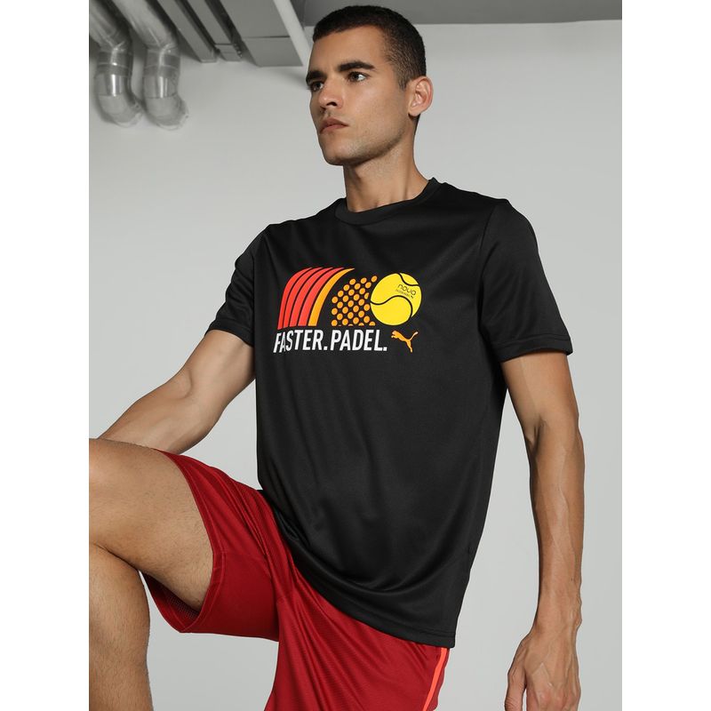Puma Individual Graphic 2.0 Badminton Men's Black T-shirts (S)