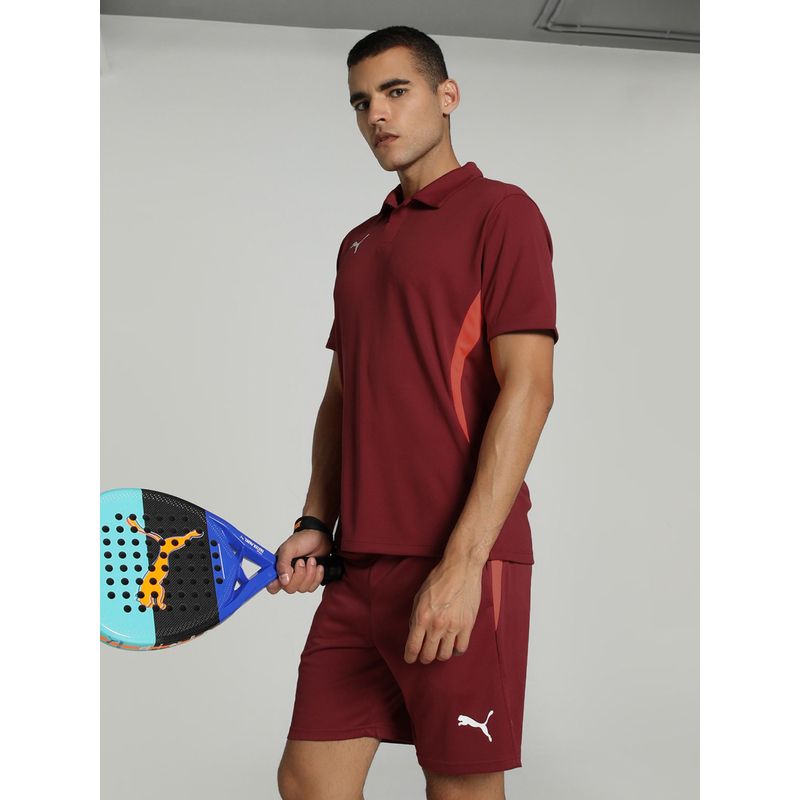 Puma Individual Badminton Men's Red Polo T-shirts (S)