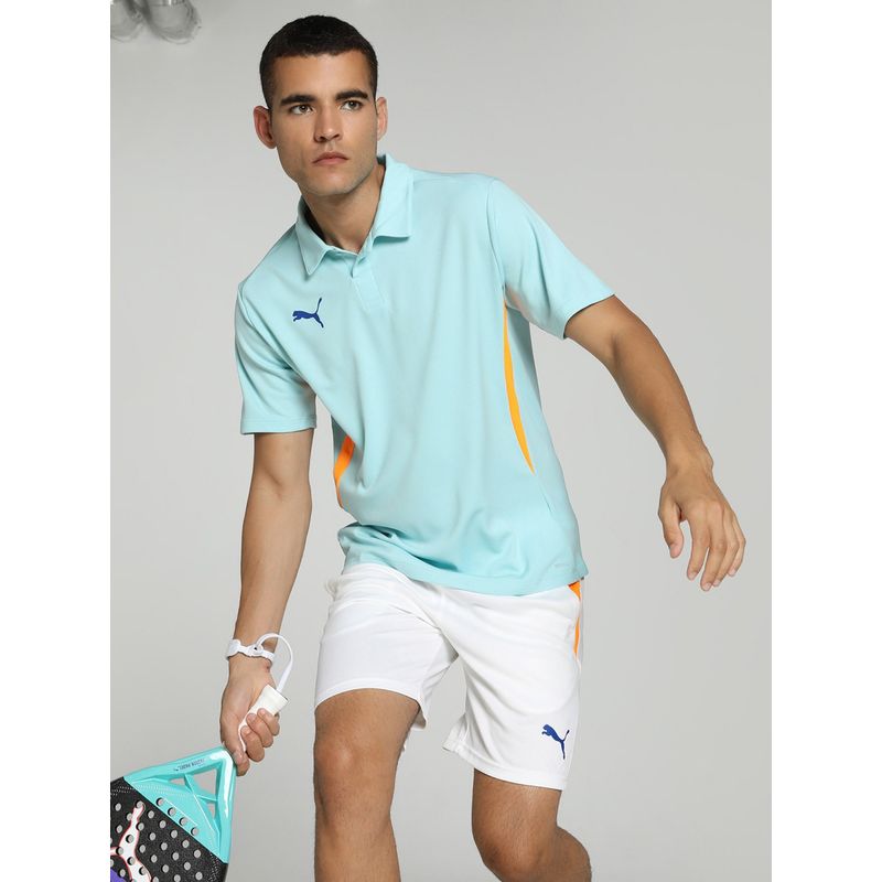 Puma Individual Badminton Men's Blue Polo T-shirts (S)