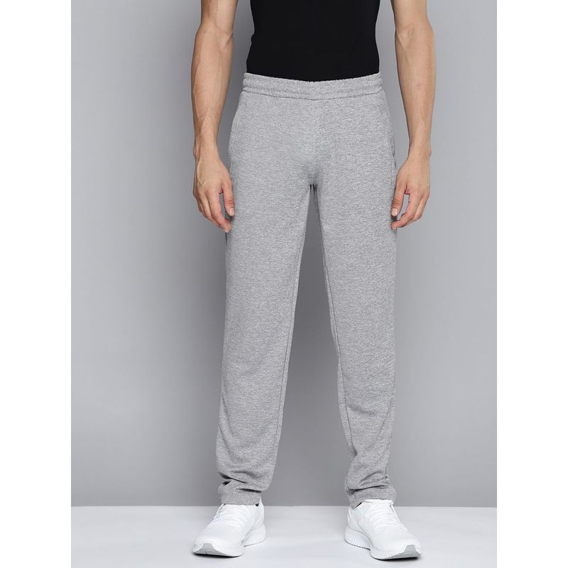 Alcis Men Grey Melange Solid Slim Fit Track Pants (XL)
