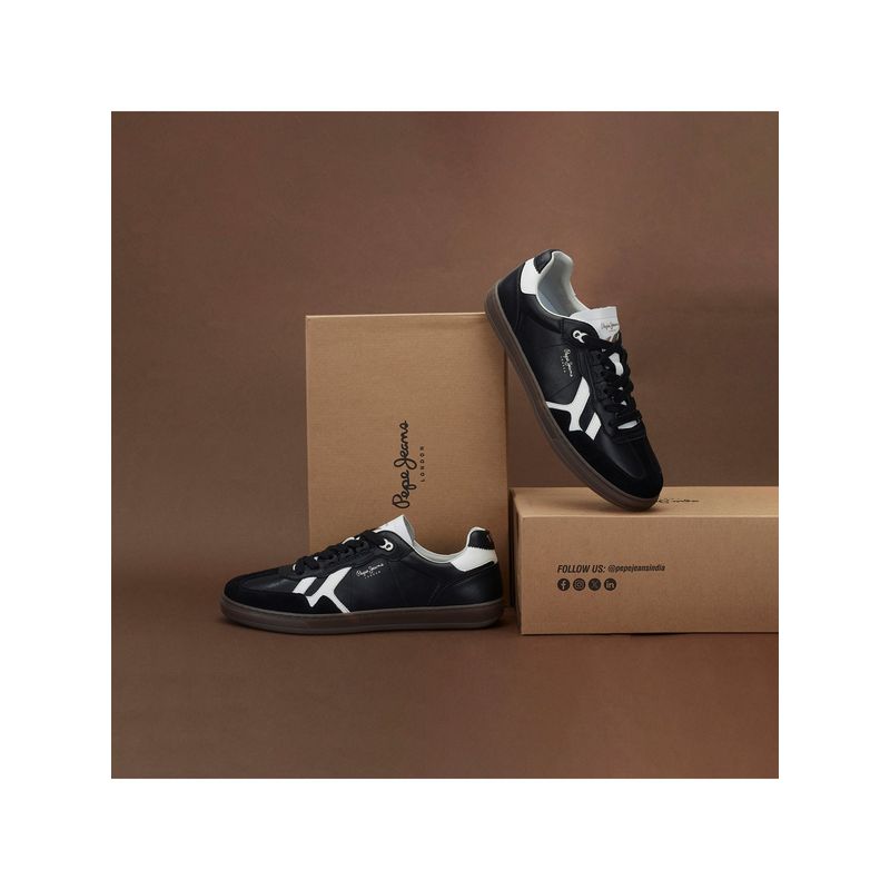Pepe Jeans Men Black Casual Sneakers (UK 9)