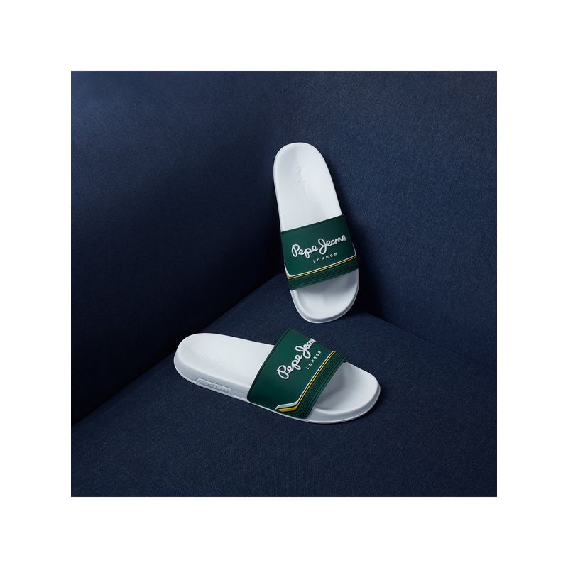 Pepe Jeans Infradito Uomo/Donna – Slide Set, Nero, Tomaia In TPU Con Logo